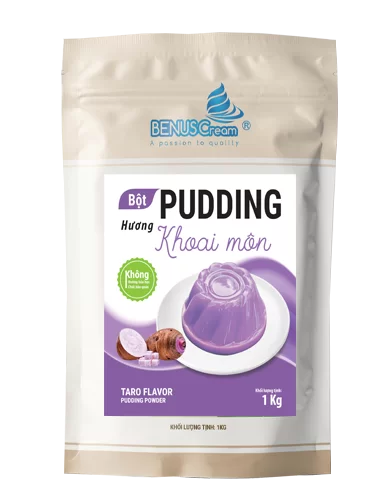 Bột Pudding – Flan khoai môn