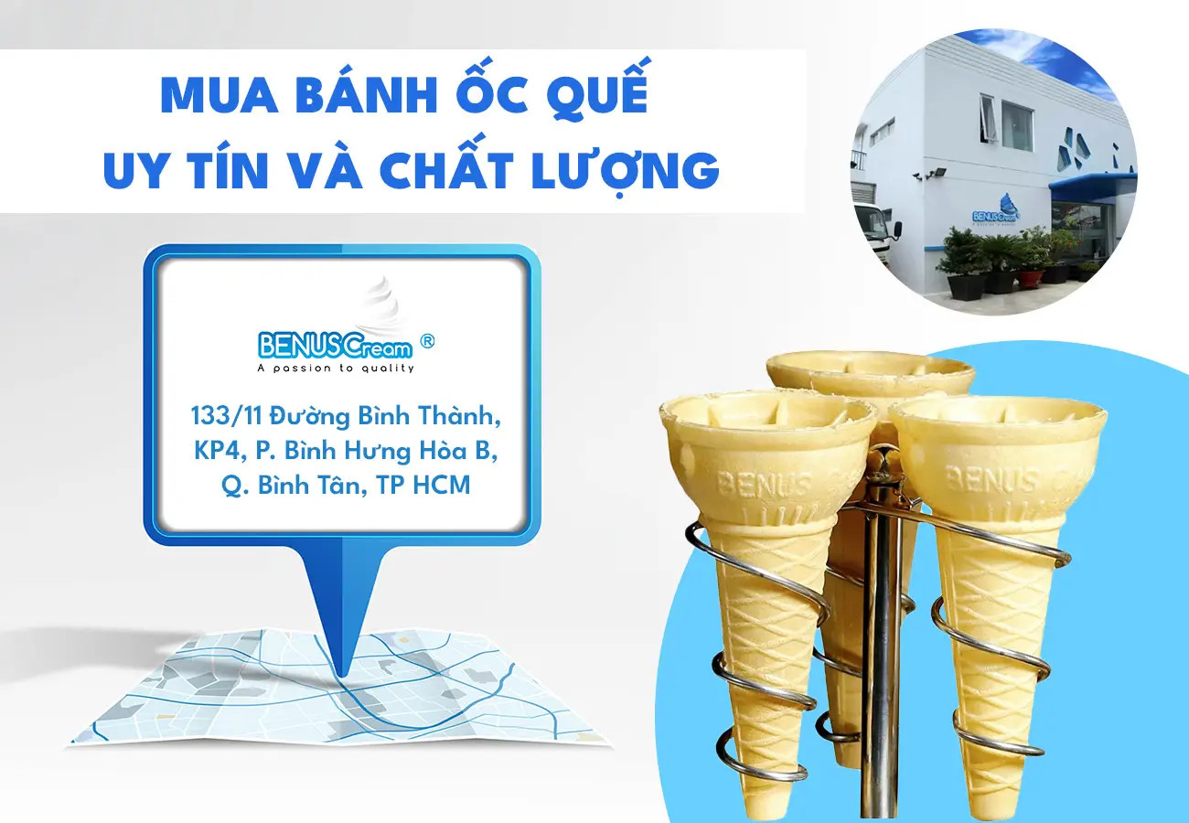 Mua bánh ốc quế ở đâu uy tín và chất lượng?