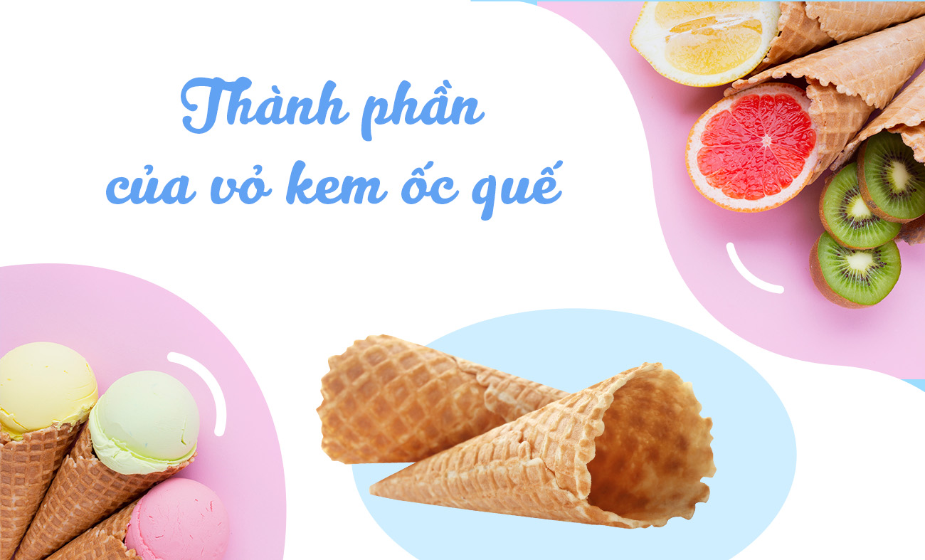 Thành ph&acirc;̀n của vỏ kem &ocirc;́c qu&ecirc;́