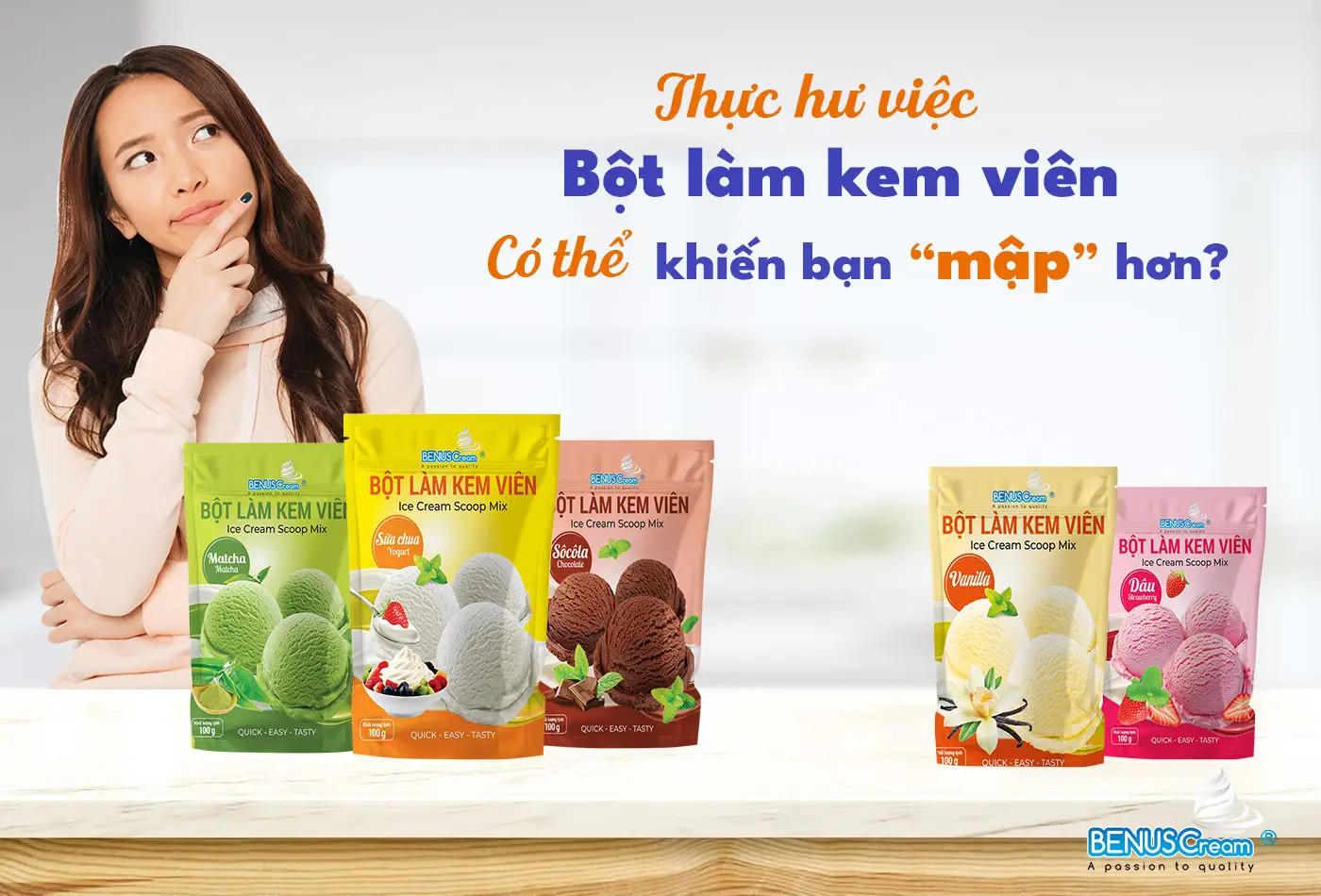 Bột làm kem viên có khiến bạn mập hơn?