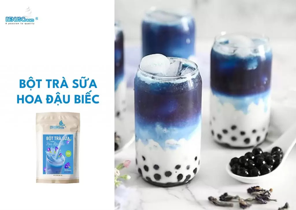 Bột trà sữa hoa đậu biếc