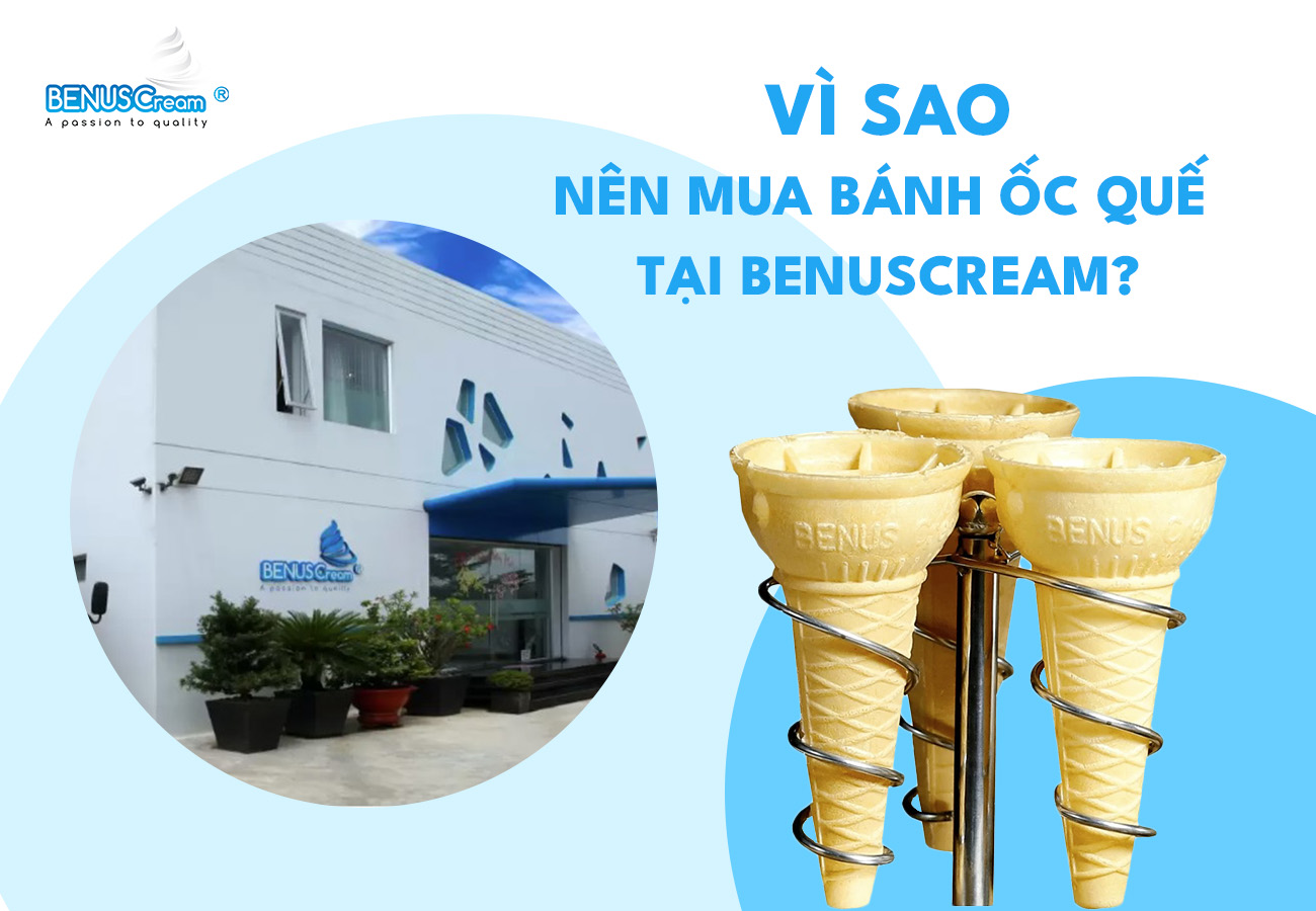 Vì sao nên mua bánh ốc quế tại BenusCream?