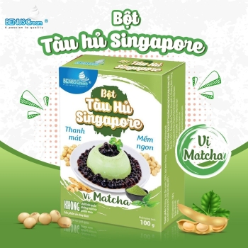 Bột tàu hủ Singapore vị Matcha