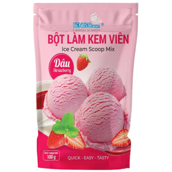 Bột làm kem viên Dâu
